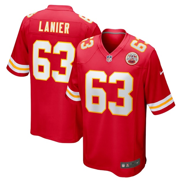 mens nike willie lanier red kansas city chiefs retired player jersey